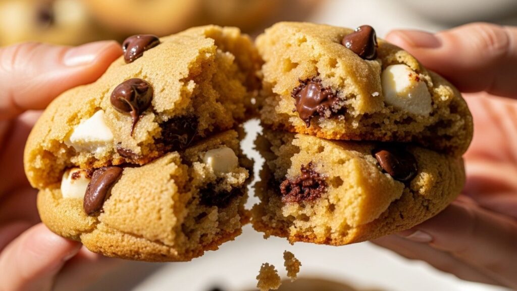 _Close-up of the internal crumb structure of a soft sugar cookie.