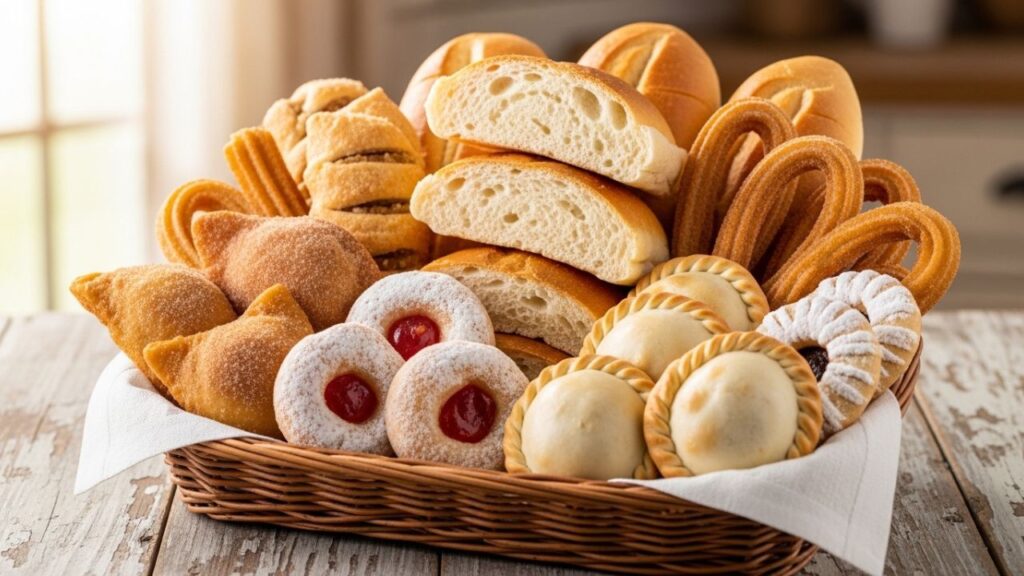 Freshly baked Cuban bread and pastries at Festival Supermarket.