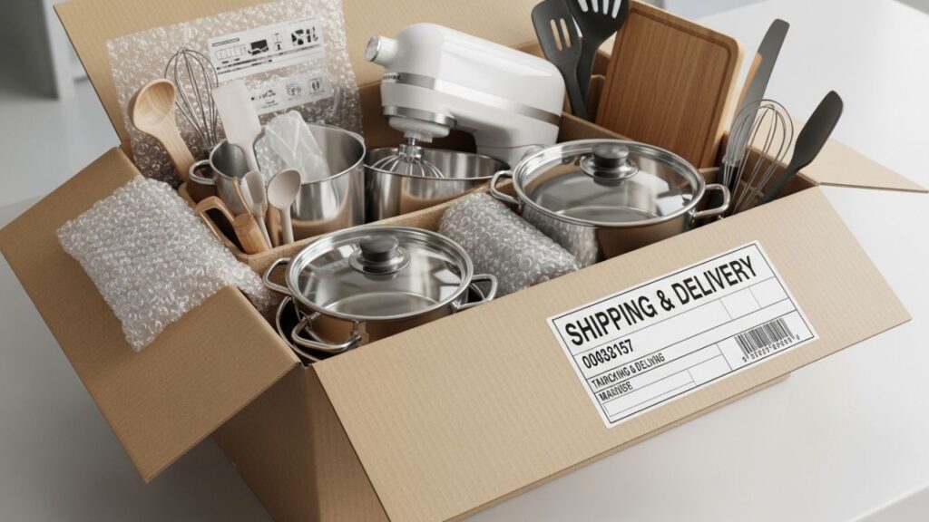 _Safe shipping of professional kitchen equipment