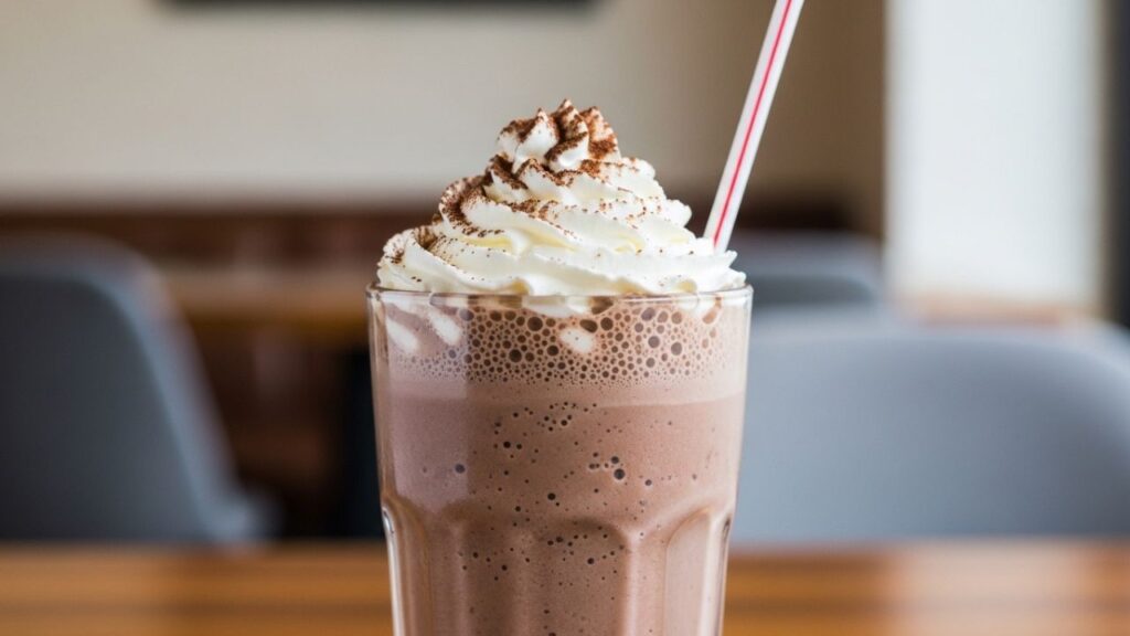 Signature Ghirardelli chocolate shake from Becks Prime.